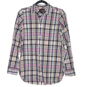 NWT J.Crew Multicolor Plaid Classic Shirt